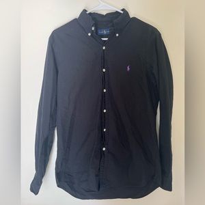Ralph Lauren. Black Button Up. Size: S